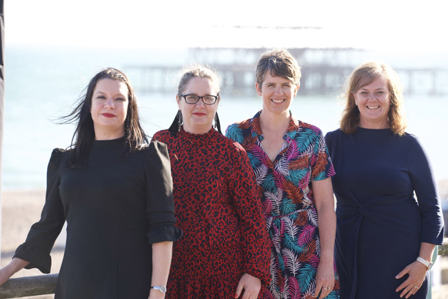Lucinda, Emma, Shona and Maxine from VisitBrighton, the Brighton Centre and Praxis Auril